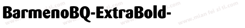BarmenoBQ-ExtraBold字体转换