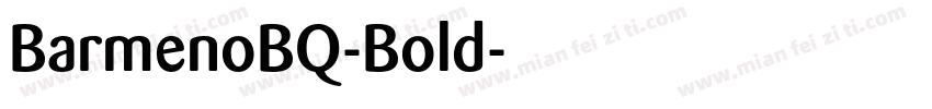 BarmenoBQ-Bold字体转换