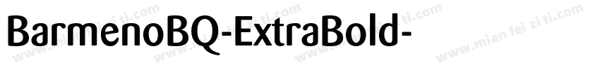 BarmenoBQ-ExtraBold字体转换