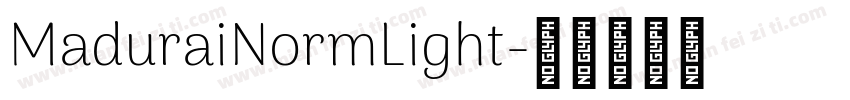 MaduraiNormLight字体转换
