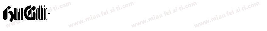 HwanGothic字体转换