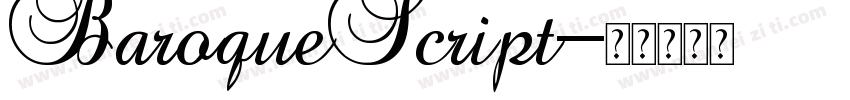 BaroqueScript字体转换
