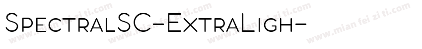 SpectralSC-ExtraLigh字体转换