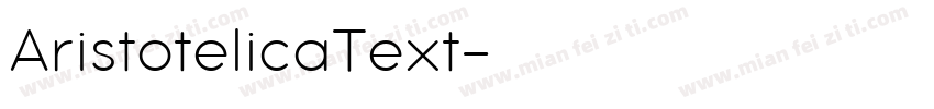 AristotelicaText字体转换