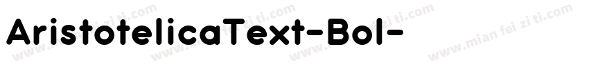AristotelicaText-Bol字体转换