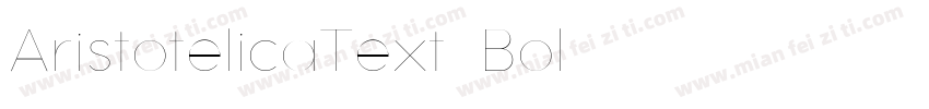 AristotelicaText-Bol字体转换