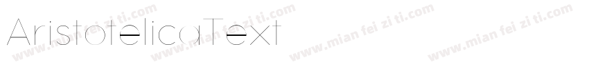 AristotelicaText字体转换
