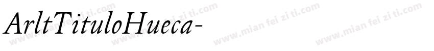 ArltTituloHueca字体转换