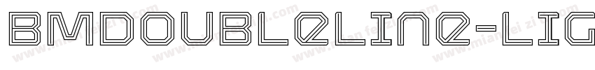 BMDoubleLine-Light字体转换