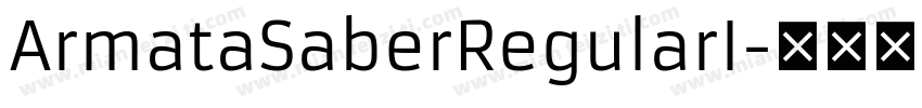 ArmataSaberRegularI字体转换