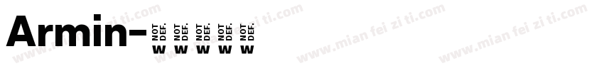 Armin字体转换