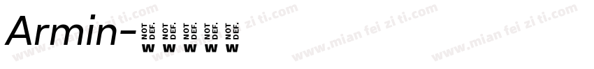 Armin字体转换