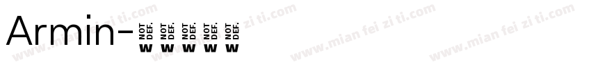 Armin字体转换