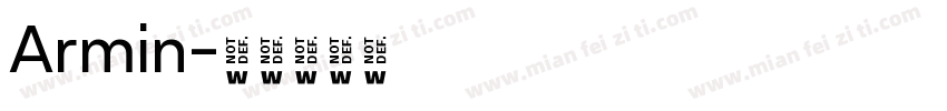 Armin字体转换