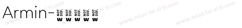Armin字体转换
