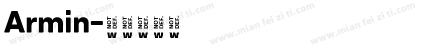 Armin字体转换