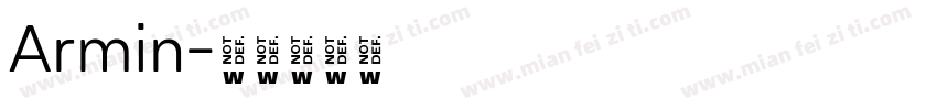 Armin字体转换
