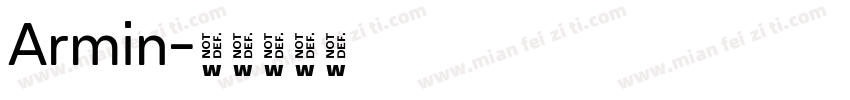 Armin字体转换