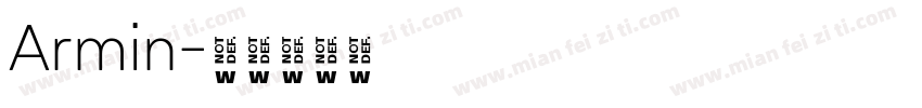 Armin字体转换