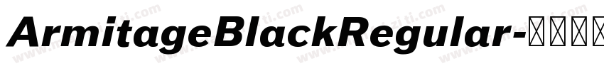 ArmitageBlackRegular字体转换