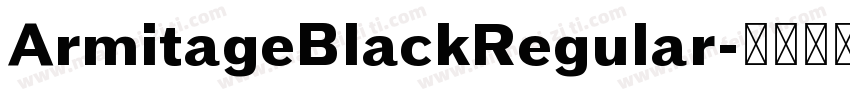 ArmitageBlackRegular字体转换
