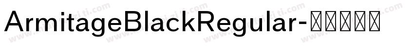 ArmitageBlackRegular字体转换
