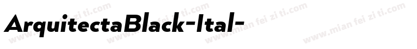 ArquitectaBlack-Ital字体转换