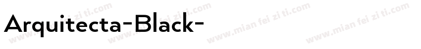 Arquitecta-Black字体转换