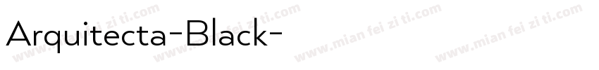 Arquitecta-Black字体转换