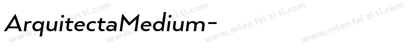 ArquitectaMedium字体转换