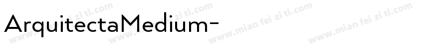 ArquitectaMedium字体转换