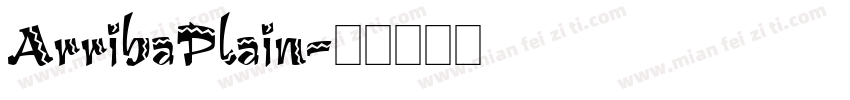 ArribaPlain字体转换