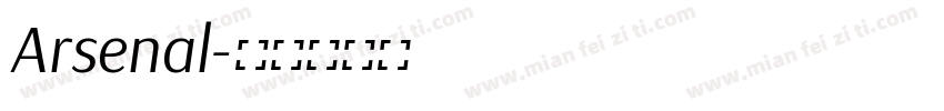 Arsenal字体转换