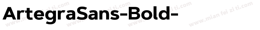 ArtegraSans-Bold字体转换