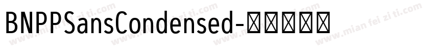 BNPPSansCondensed字体转换