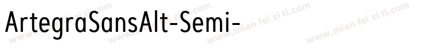 ArtegraSansAlt-Semi字体转换