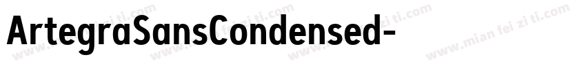 ArtegraSansCondensed字体转换