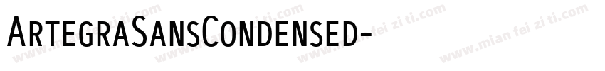 ArtegraSansCondensed字体转换
