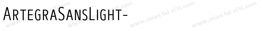 ArtegraSansLight字体转换