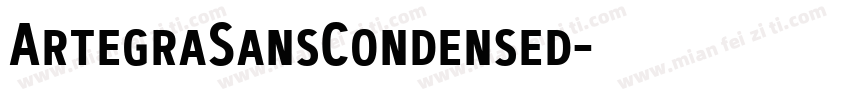 ArtegraSansCondensed字体转换