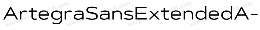 ArtegraSansExtendedA字体转换