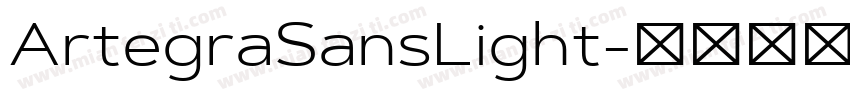 ArtegraSansLight字体转换
