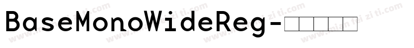 BaseMonoWideReg字体转换