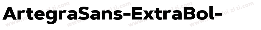 ArtegraSans-ExtraBol字体转换