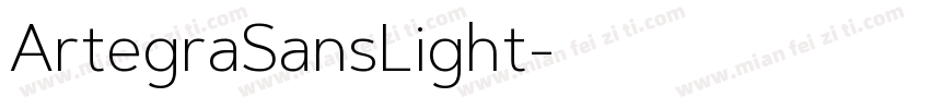 ArtegraSansLight字体转换