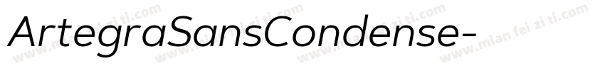 ArtegraSansCondense字体转换