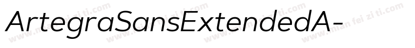 ArtegraSansExtendedA字体转换