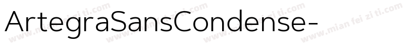 ArtegraSansCondense字体转换