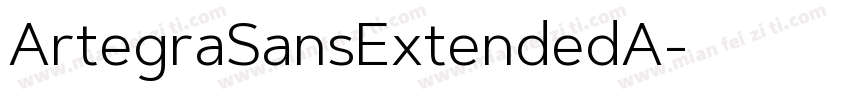 ArtegraSansExtendedA字体转换
