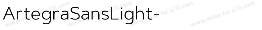 ArtegraSansLight字体转换